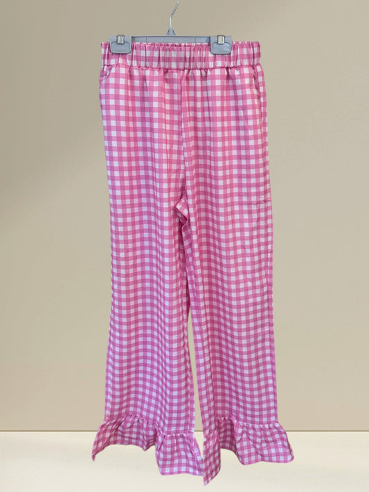 Pantalón vichy rosa